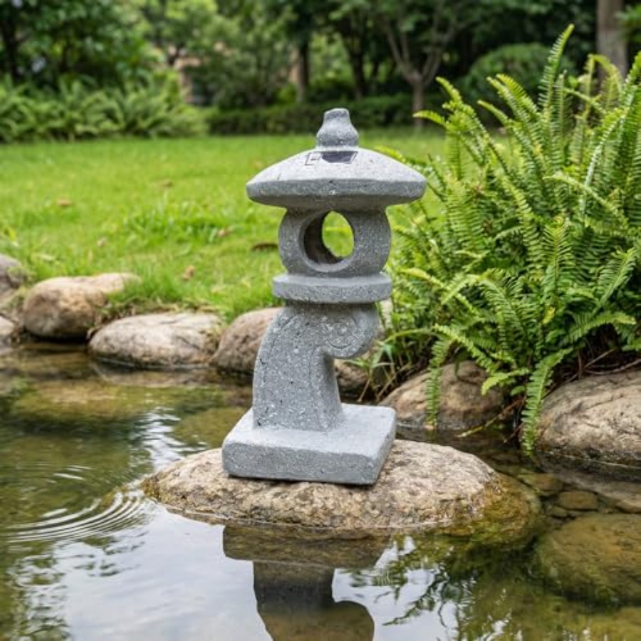 Outdoor Lighting Japan - Lámpara Solar LED de 14'' con