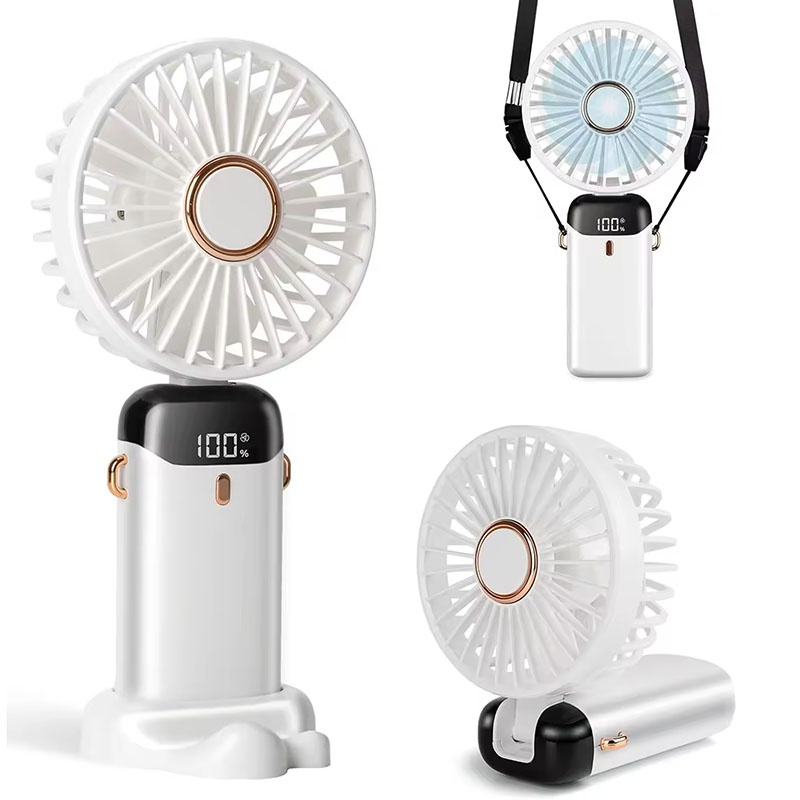 Outdoor Lighting Switch - Mini ventilador portátil con 5 velocidades,