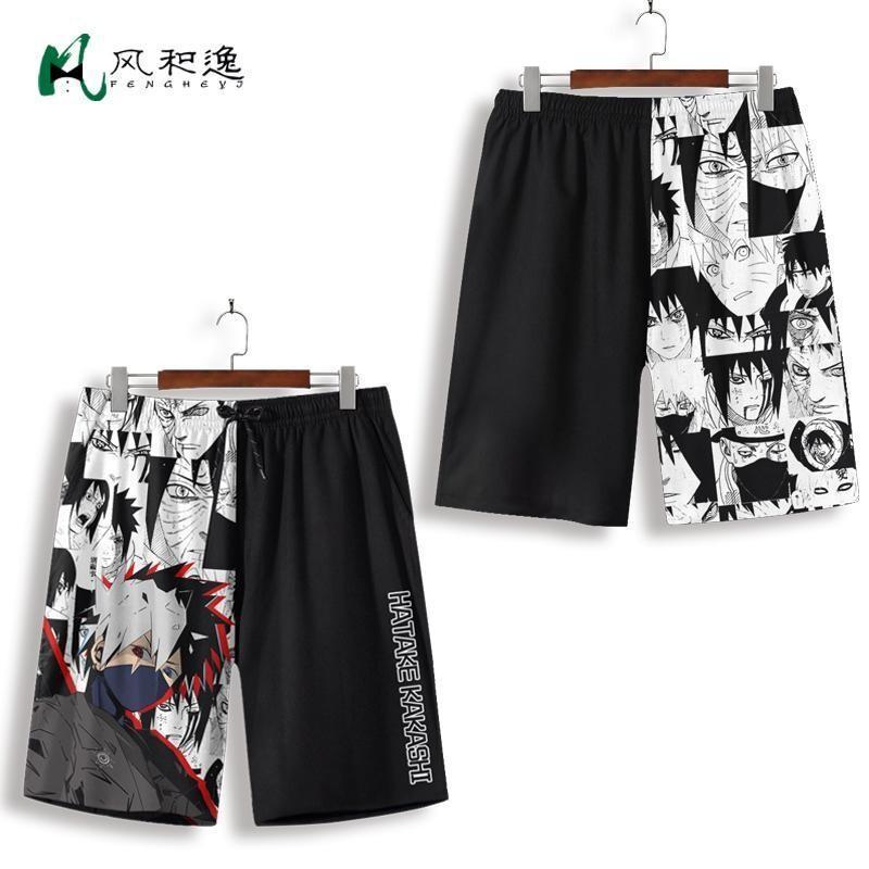 Outdoor Lighting Japan - Pantalones cortos de anime Naruto para