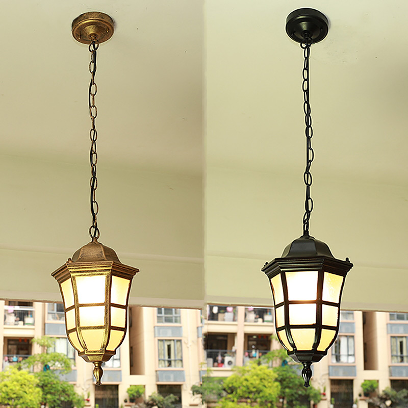 Outdoor Lighting Chandelier - Lámpara colgante LED europea para exteriores,