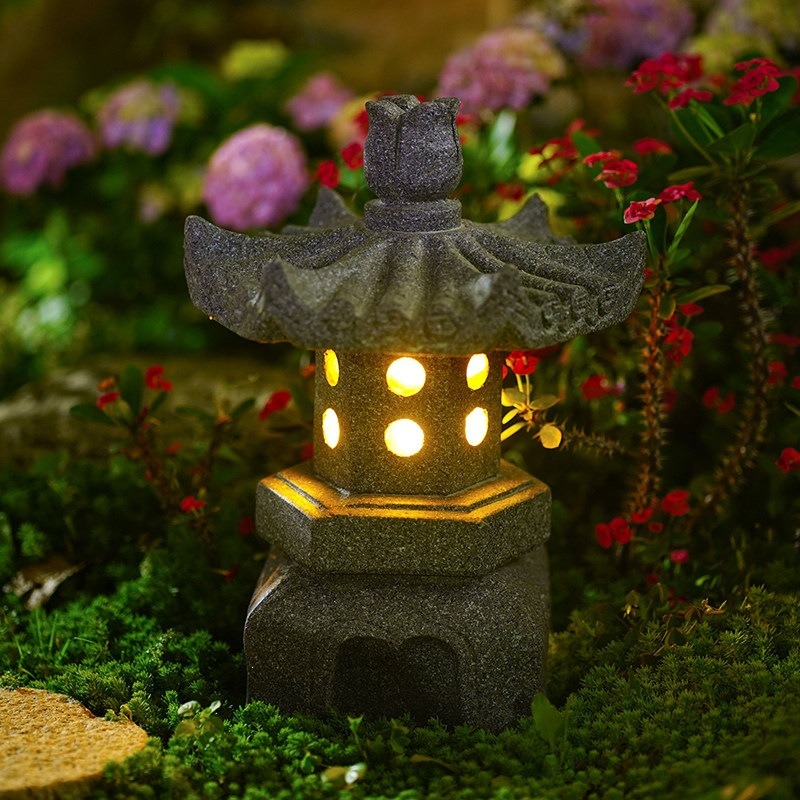 Outdoor Lighting Japan - Lámpara solar para jardín, luz de