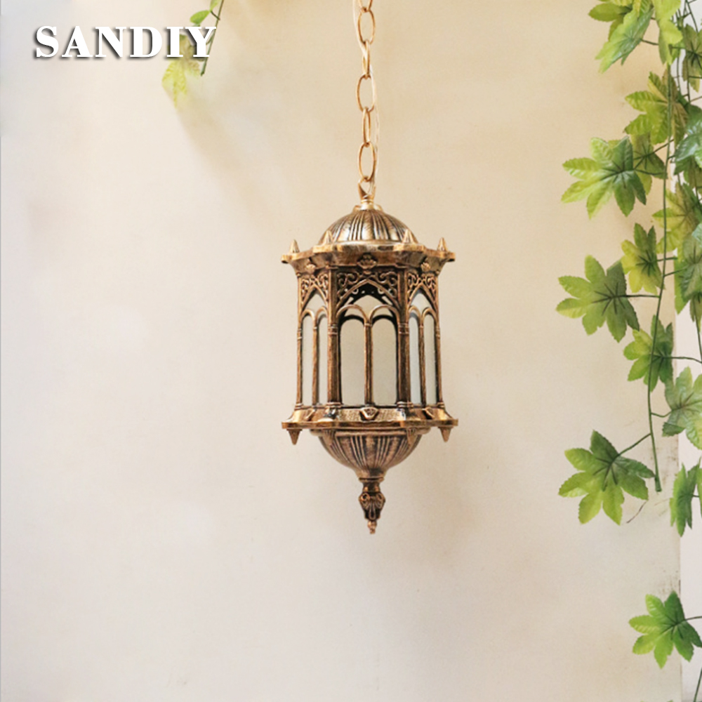 Outdoor Lighting Chandelier - SANDIY Lámpara colgante para exteriores, luz