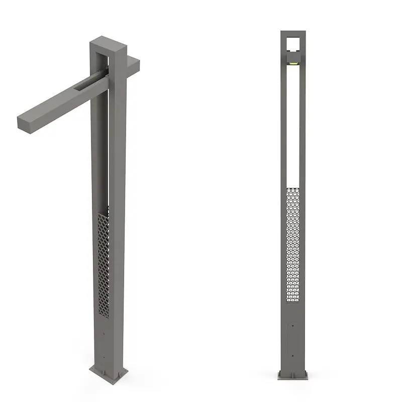 Outdoor Yard Lighting Fixtures - Lámpara Decorativa de Jardín, Poste de