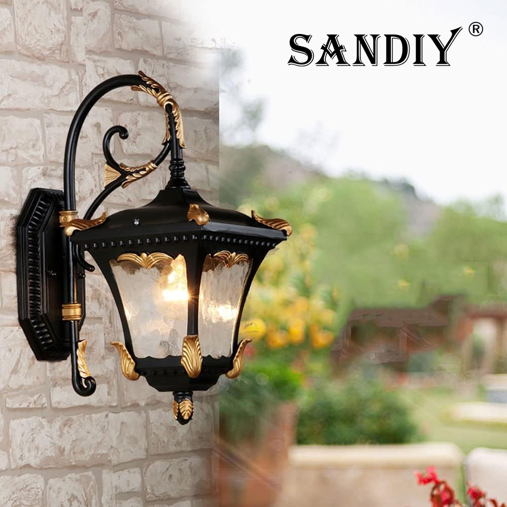 Outdoor Yard Lighting Fixtures - SANDIY Lámpara de pared para exteriores,