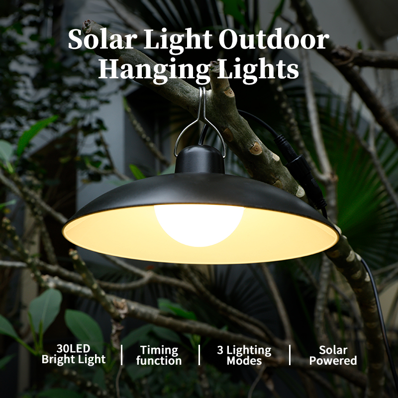 Outdoor Lighting Chandelier - Lámpara Solar Colgante de Una/Dos Cabezas,