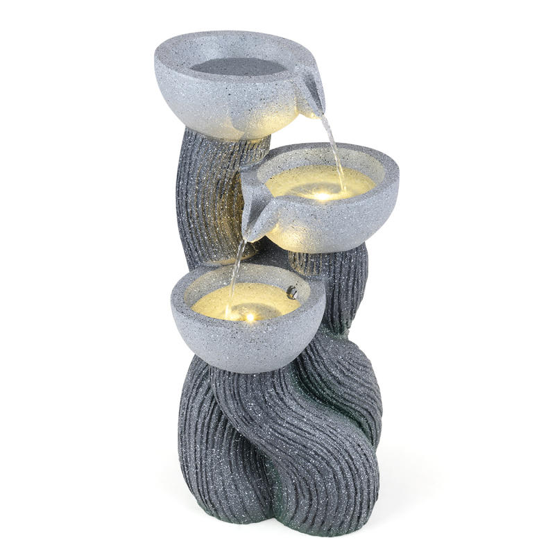 Outdoor Lighting Deck - Fuente de Agua de 3 Niveles