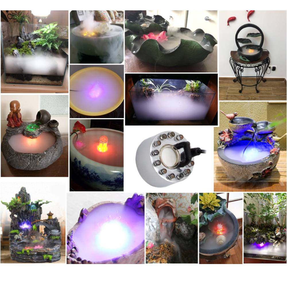 Color Changing Outdoor - Fuente de Niebla Impermeable con 12
