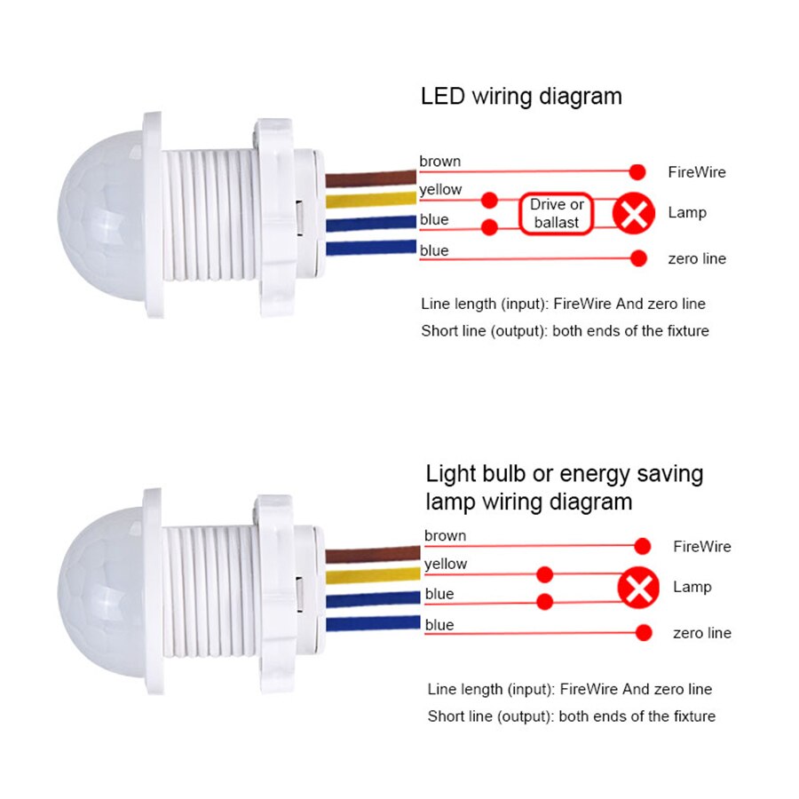 Outdoor Lighting Switch - Sensor de Movimiento PIR, Interruptor Inteligente