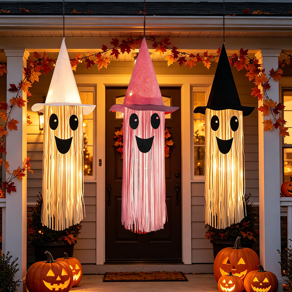 Outdoor Lighting Ideas For Party - Sombrero de Bruja Luminoso de Halloween