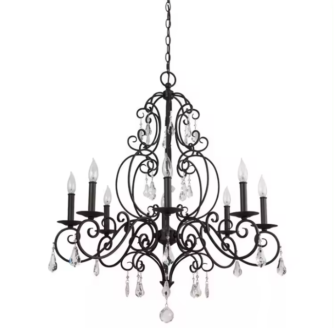 Outdoor Lighting Chandelier - Lámpara Colgante Elegante Zeal Lighting, Estilo