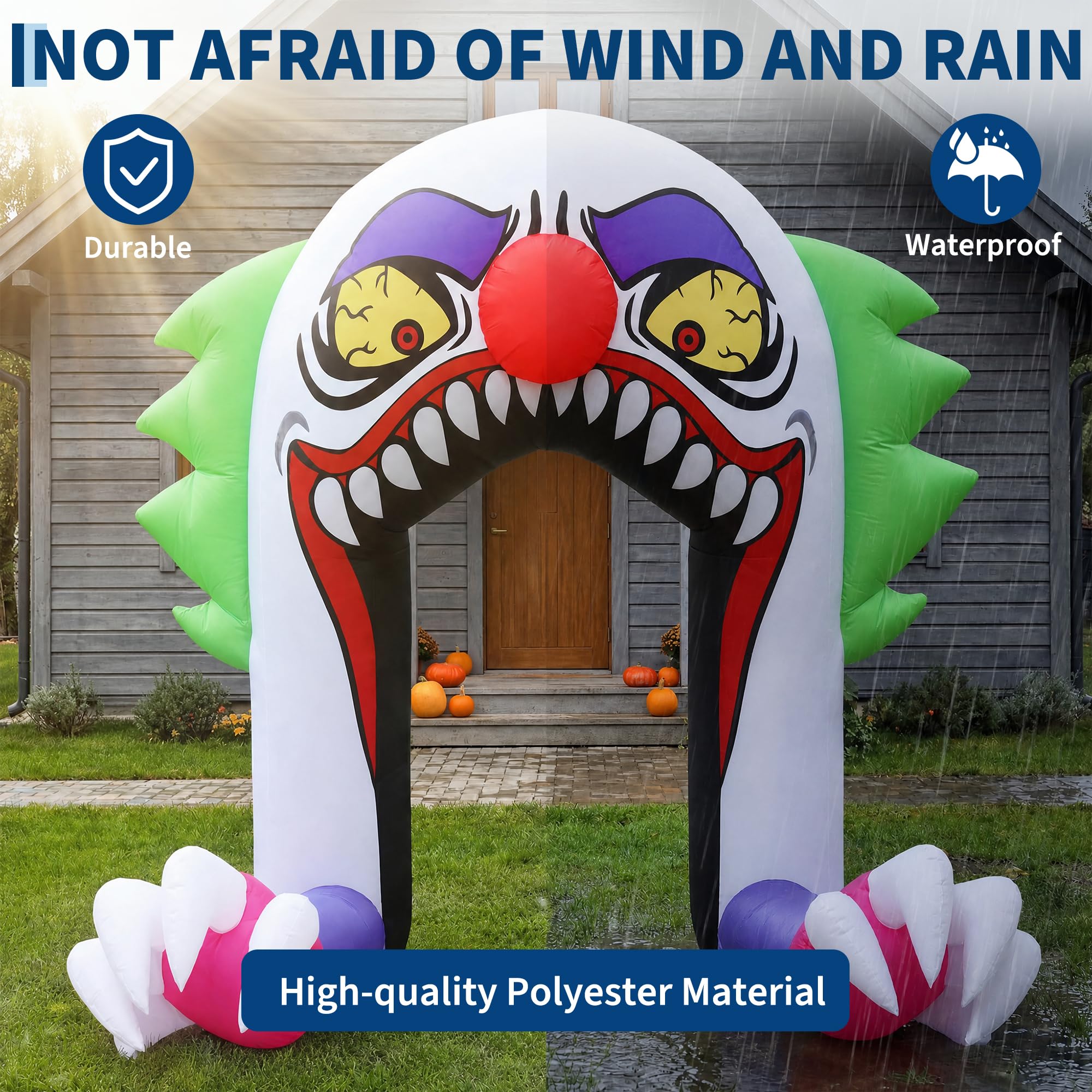 Arco inflable de payaso de Hal - Outdoor Lighting Ideas For Party reseña y precio