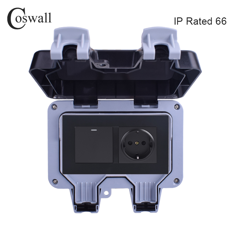 Coswall-Toma de corriente de p - Outdoor Lighting Switch reseña y precio