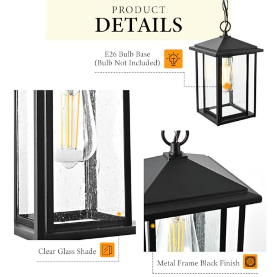 Lámparas Colgantes para Exteri - Outdoor Lighting Chandelier reseña y precio