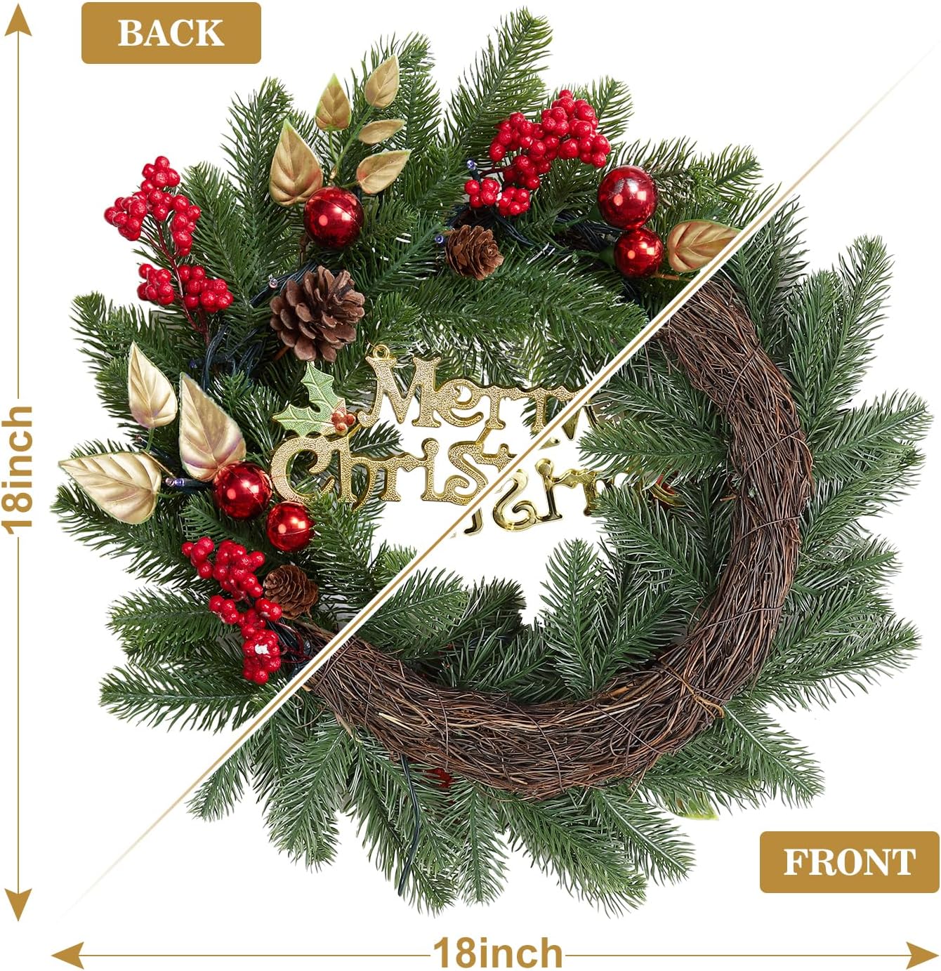 Guirnalda navideña preiluminad - Xmas Outdoor Lighting Decorations reseña y precio