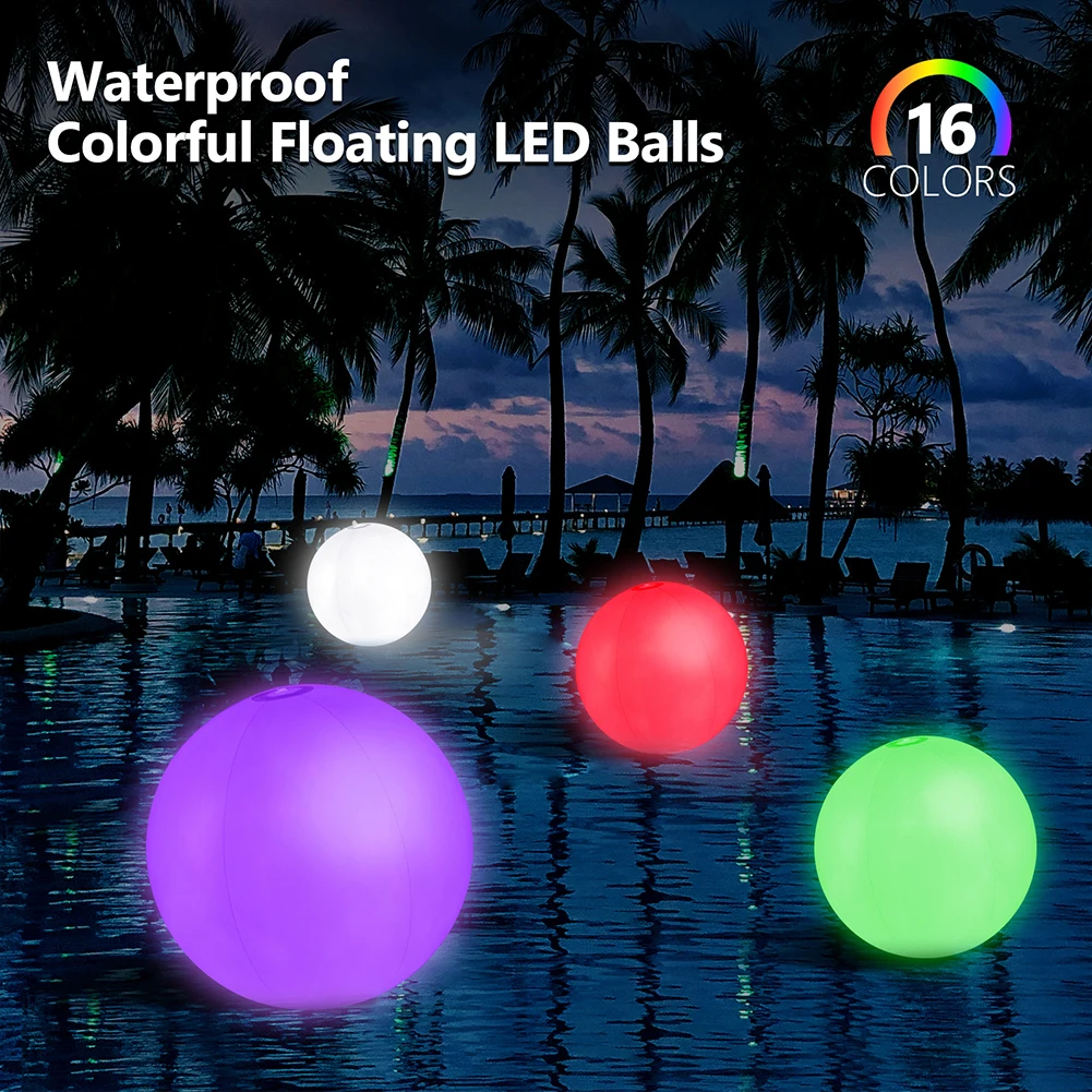 Pelota de playa inflable para  - Outdoor Lighting Around Pool reseña y precio