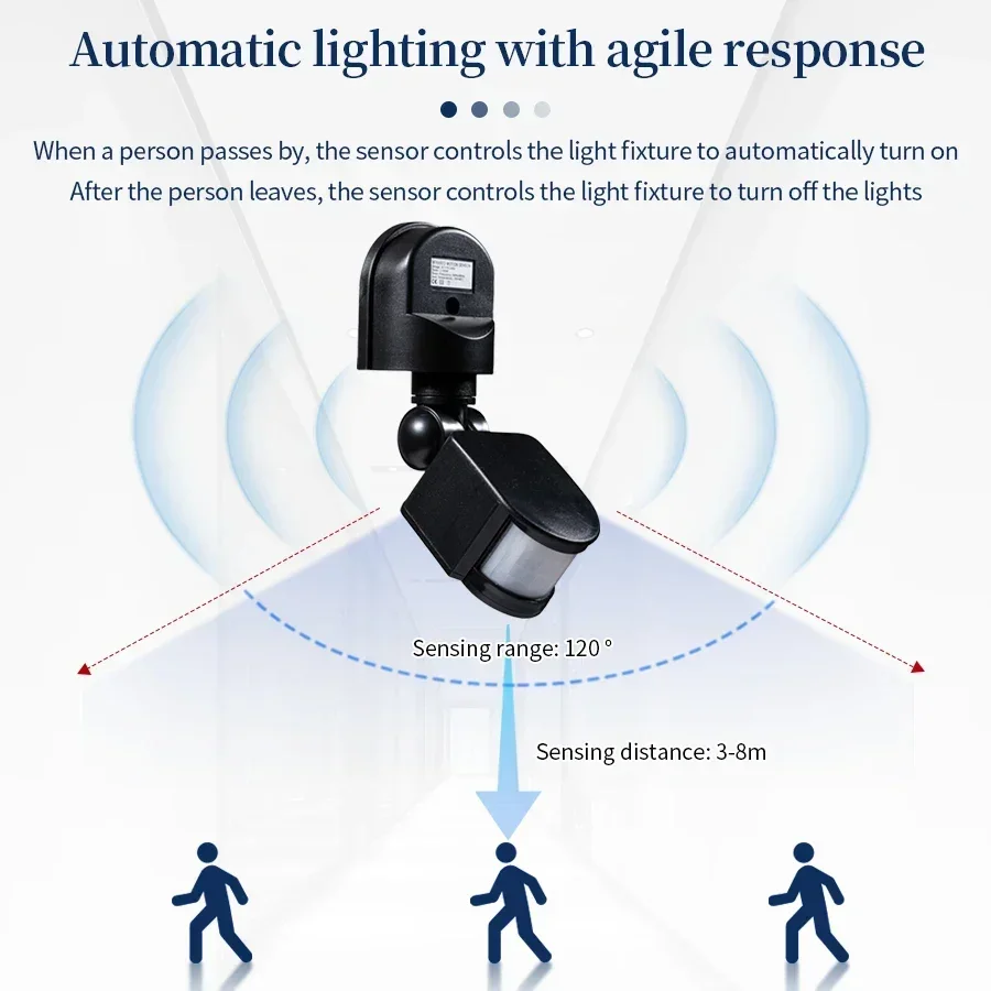 Sensor de movimiento PIR de 11 - Outdoor Lighting Switch reseña y precio