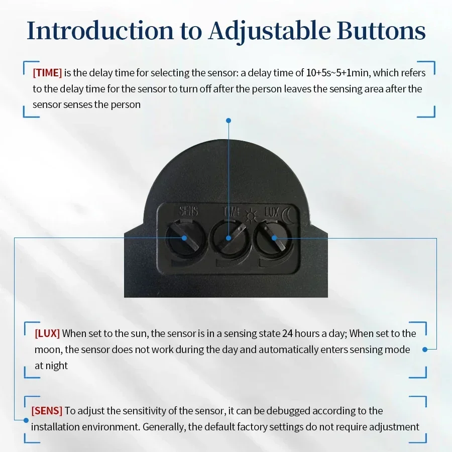 Sensor de movimiento PIR de 11 - Outdoor Lighting Switch reseña y precio