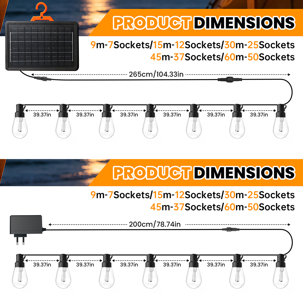 Guirnalda de Luces LED Imperme - Outdoor Lighting For Fence reseña y precio