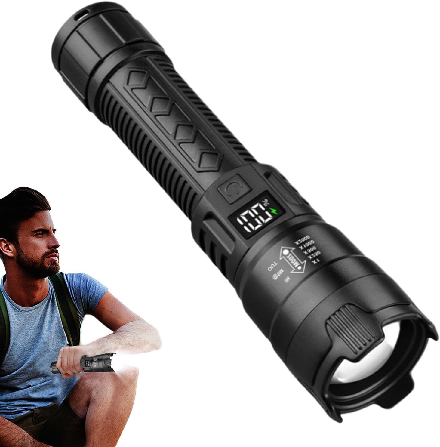 Linterna LED táctica de 2000LM - Outdoor Lighting Ideas For Party reseña y precio