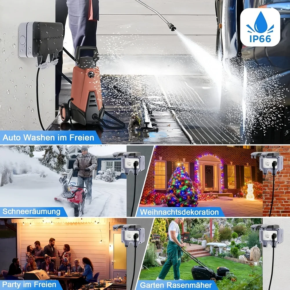 Enchufe Exterior de Estilo Eur - Outdoor Lighting Switch reseña y precio