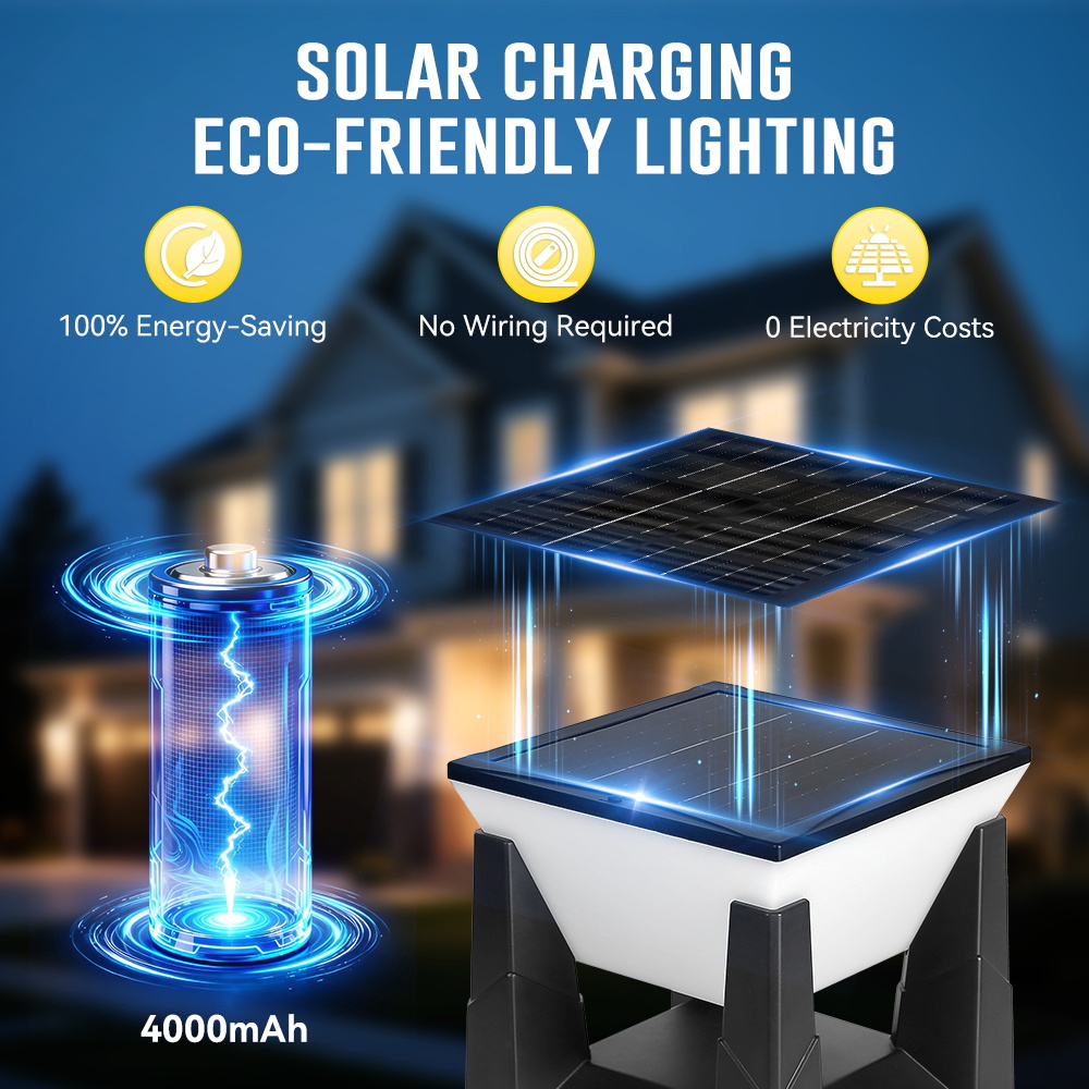 Lámpara Solar de 3 Colores par - Outdoor Yard Lighting Fixtures reseña y precio