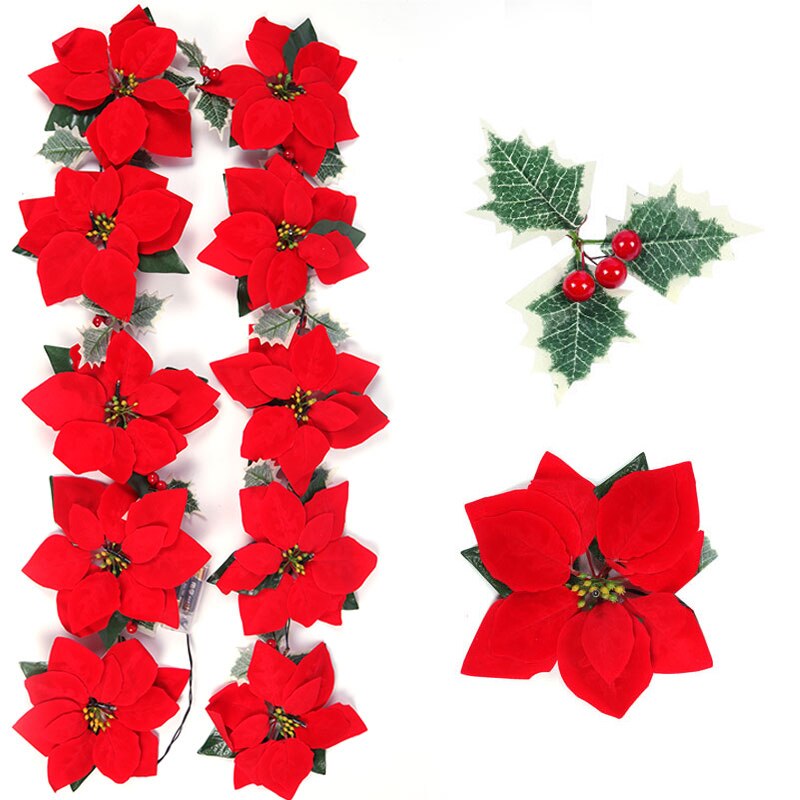 Guirnalda de flores de Pascua  - Xmas Outdoor Lighting Decorations reseña y precio