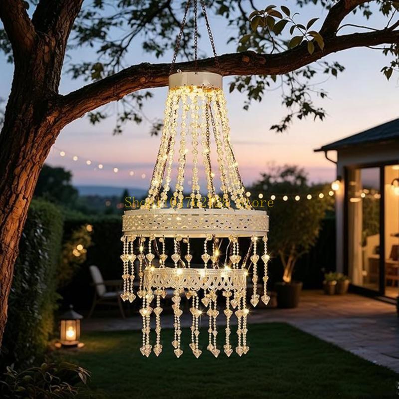 Lámpara porche solar para exte - Outdoor Lighting Chandelier reseña y precio