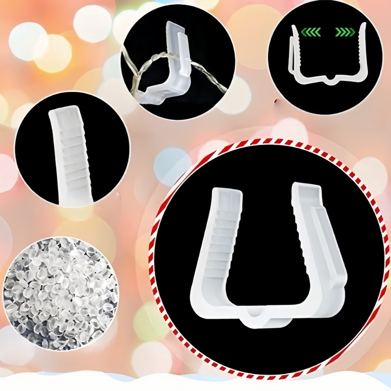 Paquete de 80 clips blancos pa - Outdoor Lighting For Fence reseña y precio