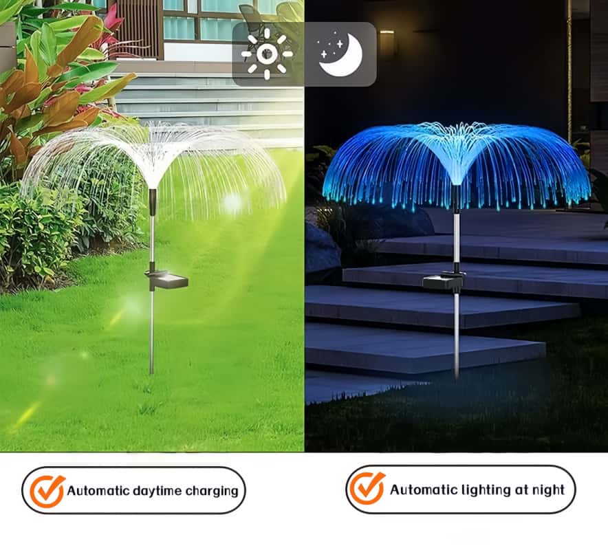 5 luces LED solares con forma  - Color Changing Outdoor reseña y precio