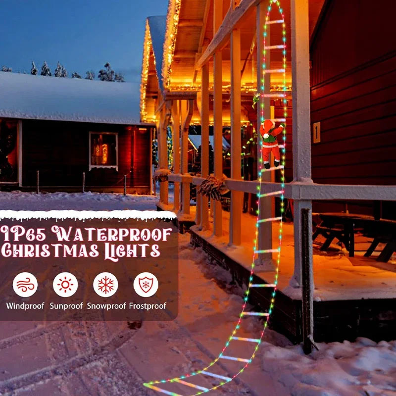 Luces LED de Navidad, Cadena d - Xmas Outdoor Lighting Decorations reseña y precio