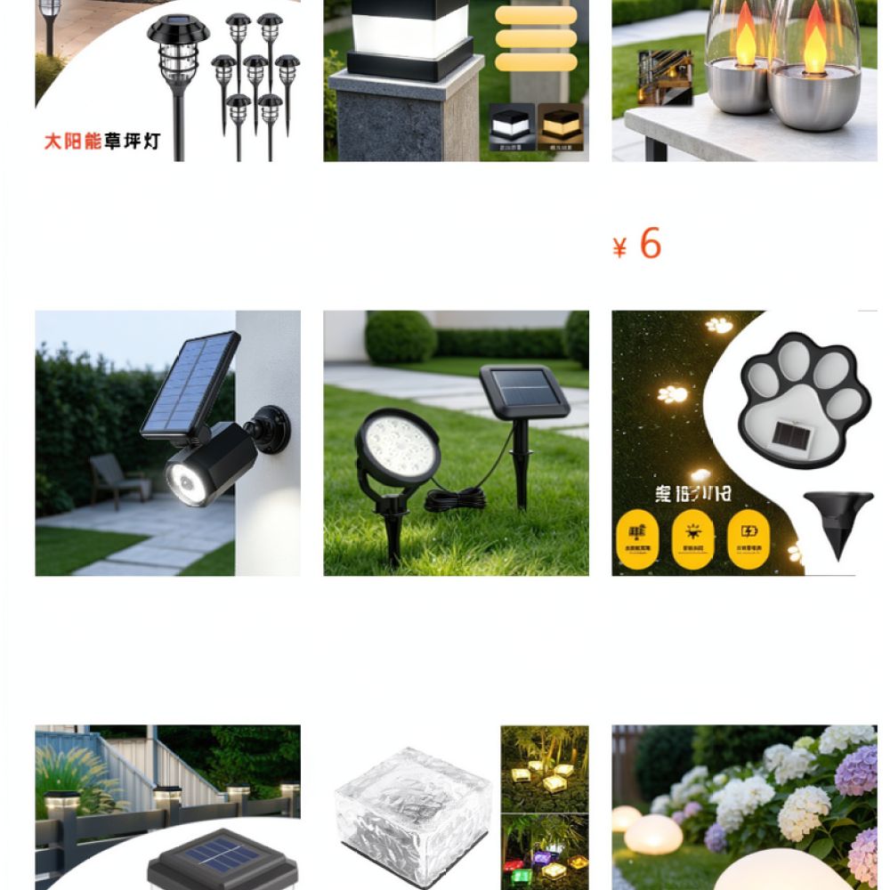 Lámpara solar LED para exterio - Outdoor Yard Lighting Fixtures reseña y precio