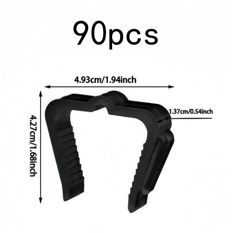 90 clips negros para luces de  - Outdoor Lighting For Fence reseña y precio