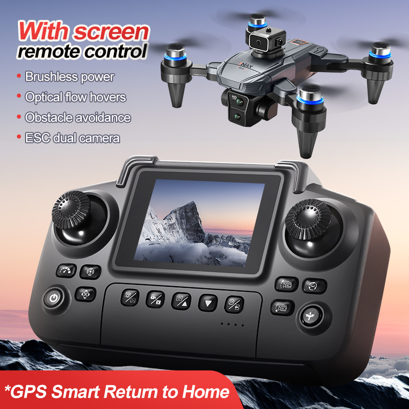 Dron GPS RC con pantalla 4K pr - Outdoor Lighting And Camera reseña y precio