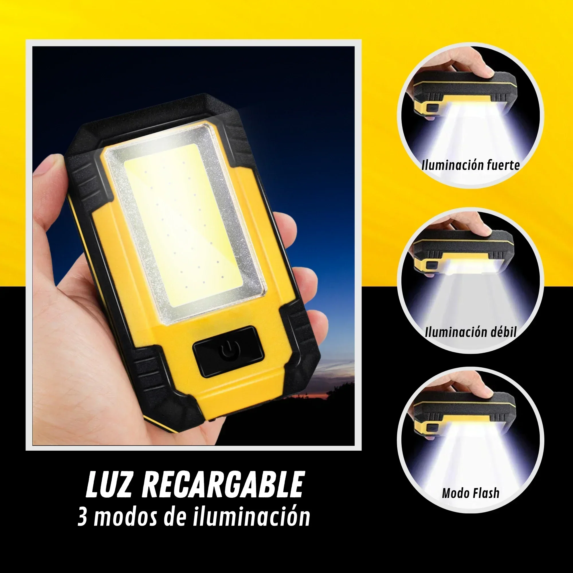 Luz de trabajo recargable port - Outdoor Lighting Globes reseña y precio