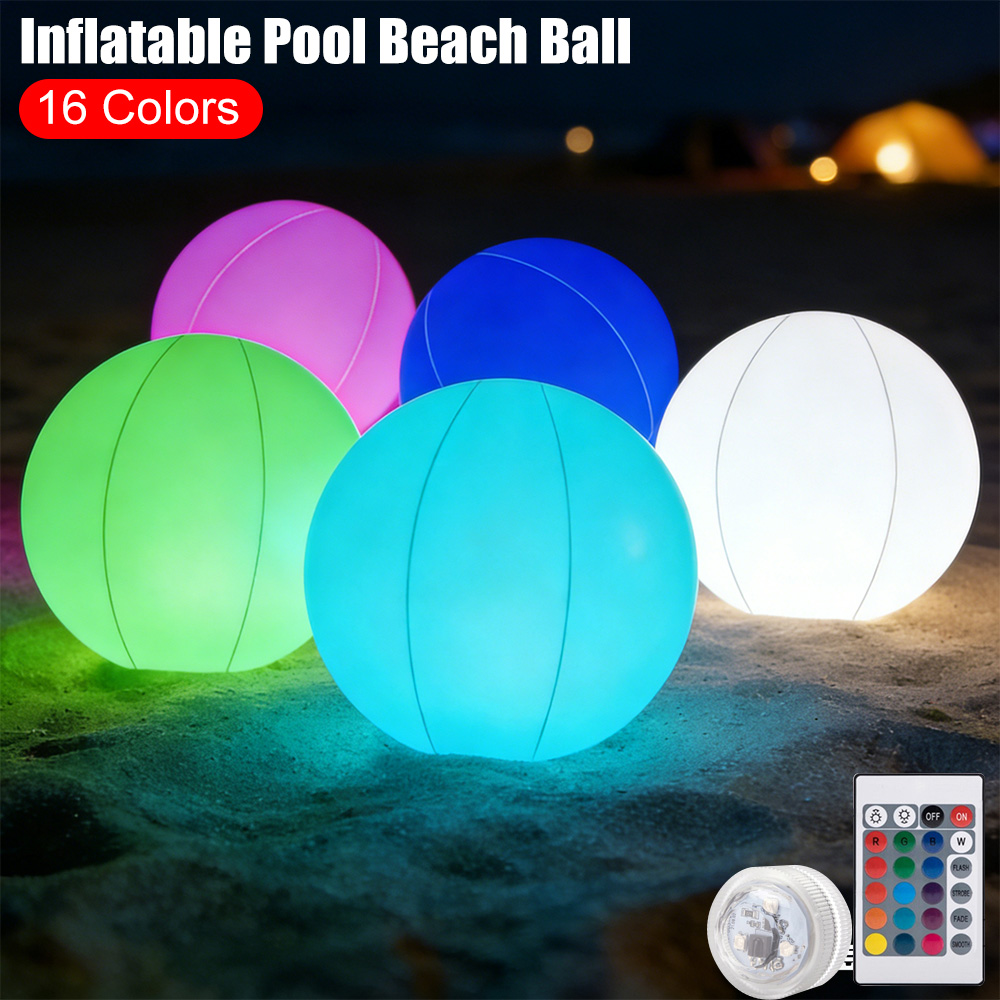 Pelota Inflable Luminosa LED p - Outdoor Lighting Around Pool reseña y precio