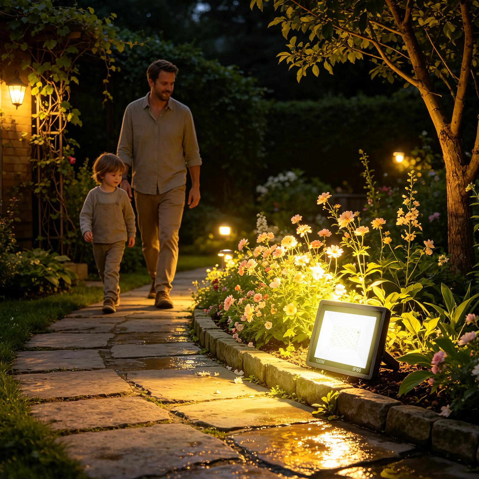 Reflector LED para exteriores  - Outdoor Yard Lighting Fixtures reseña y precio