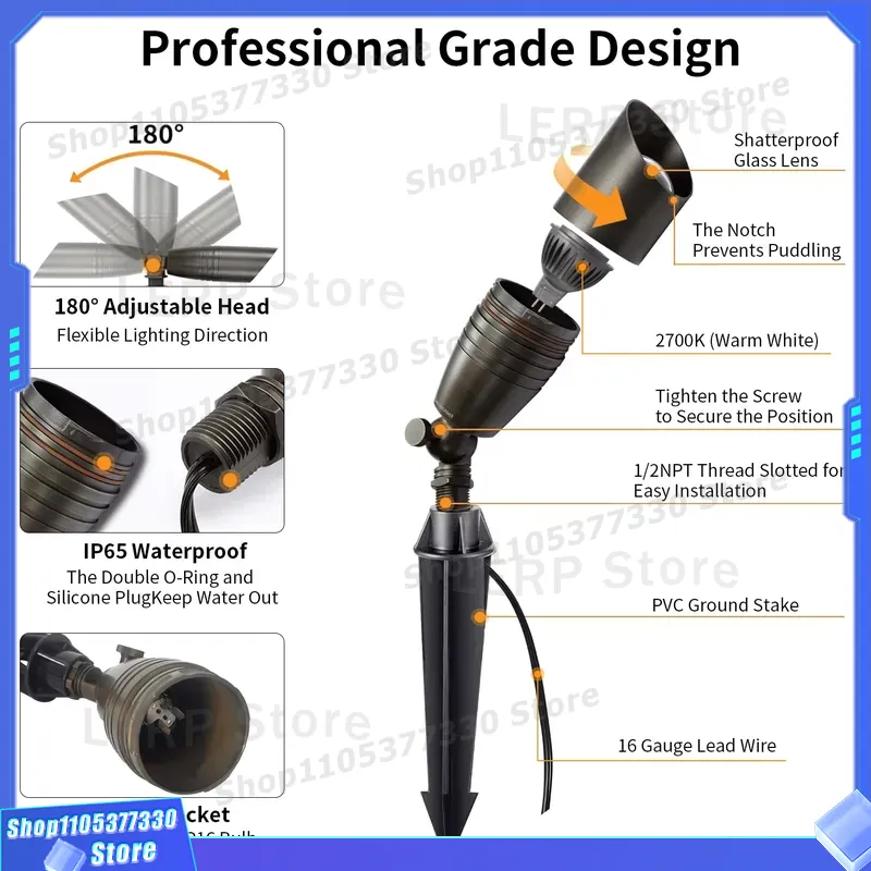Foco LED MR16 de Bajo Voltaje  - Outdoor Yard Lighting Fixtures reseña y precio