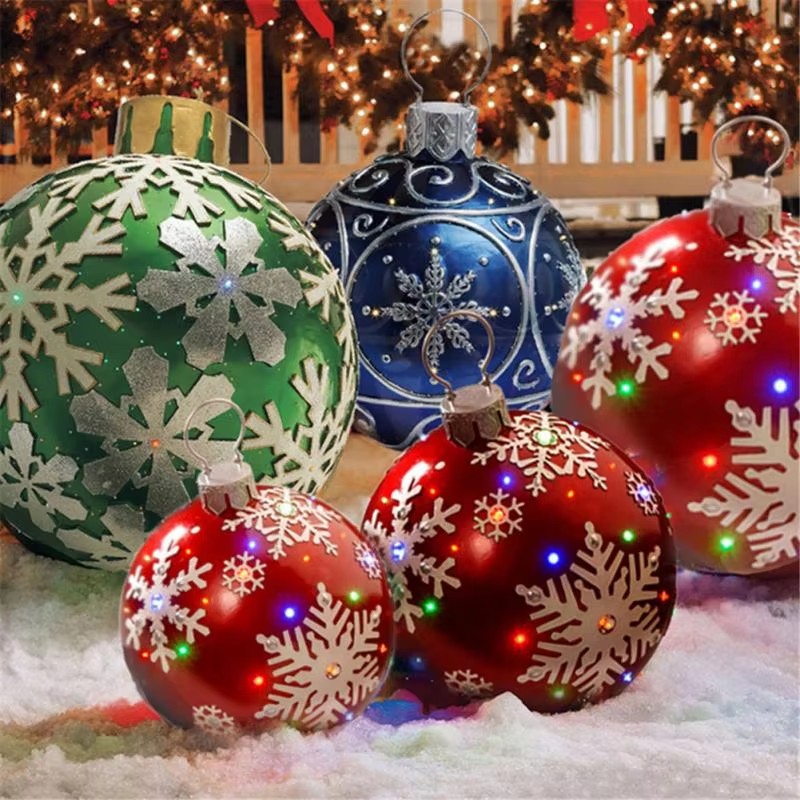 Bola Decorativa Inflable de Na - Xmas Outdoor Lighting Decorations reseña y precio
