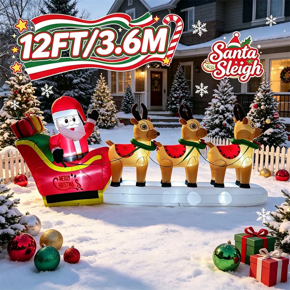 Modelo inflable navideño de tr - Xmas Outdoor Lighting Decorations reseña y precio