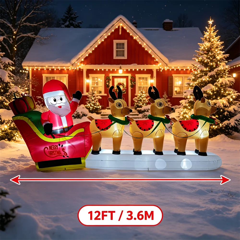 Modelo inflable navideño de tr - Xmas Outdoor Lighting Decorations reseña y precio