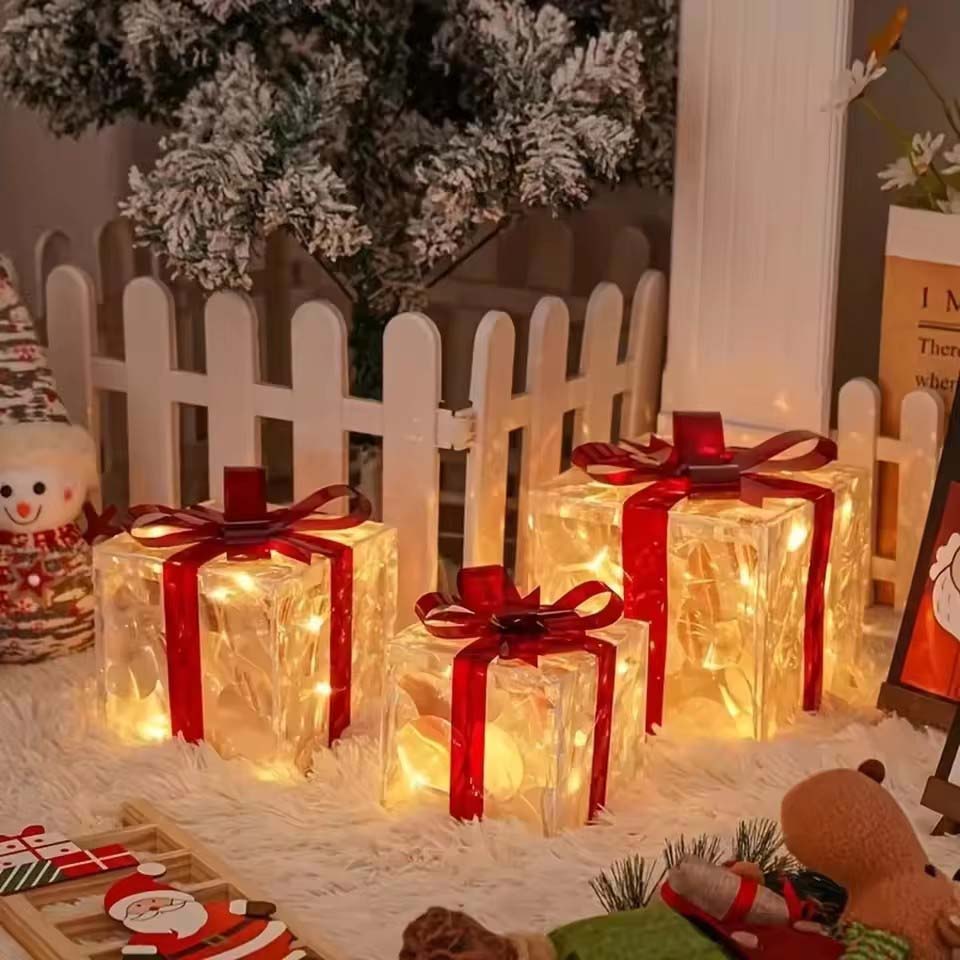 Caja de Regalo Luminosa Navide - Xmas Outdoor Lighting Decorations reseña y precio