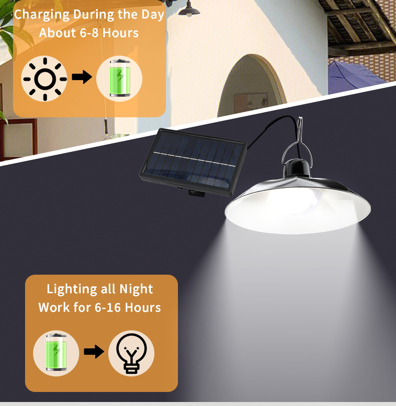 Lámpara Solar Colgante de Una/ - Outdoor Lighting Chandelier reseña y precio