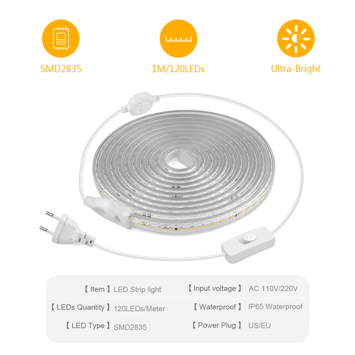 Tira de luces LED de alto bril - Outdoor Lighting Switch reseña y precio
