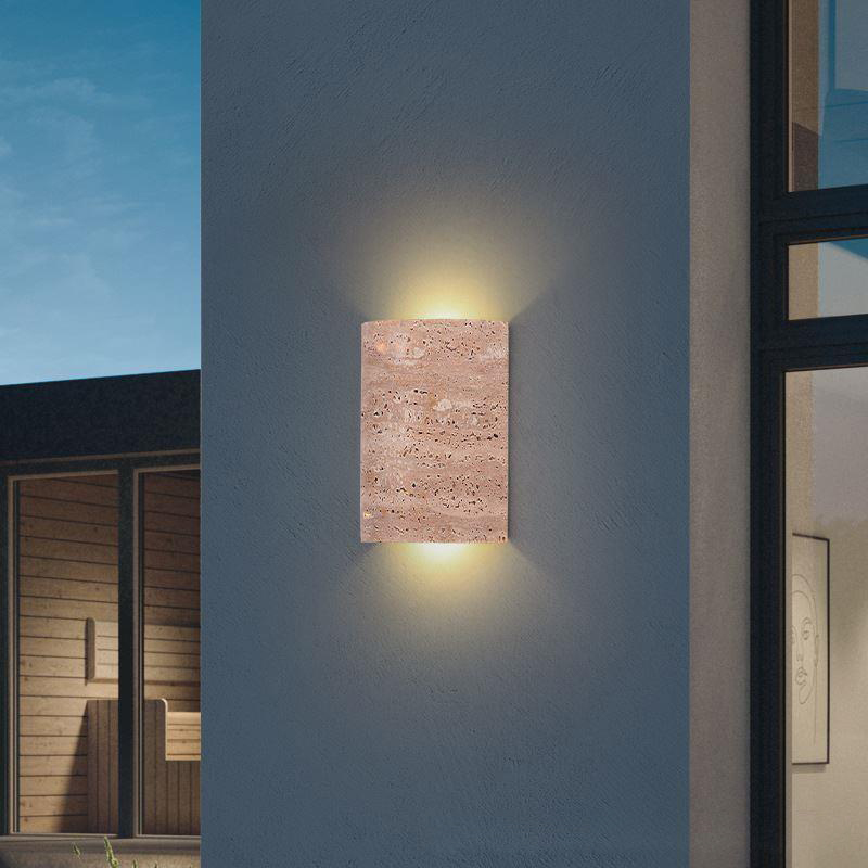 Lámpara de Pared de Travertino - Outdoor Lighting Japan reseña y precio