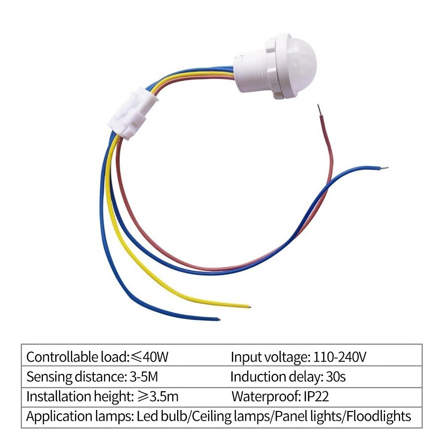 Sensor de Movimiento PIR, Inte - Outdoor Lighting Switch reseña y precio