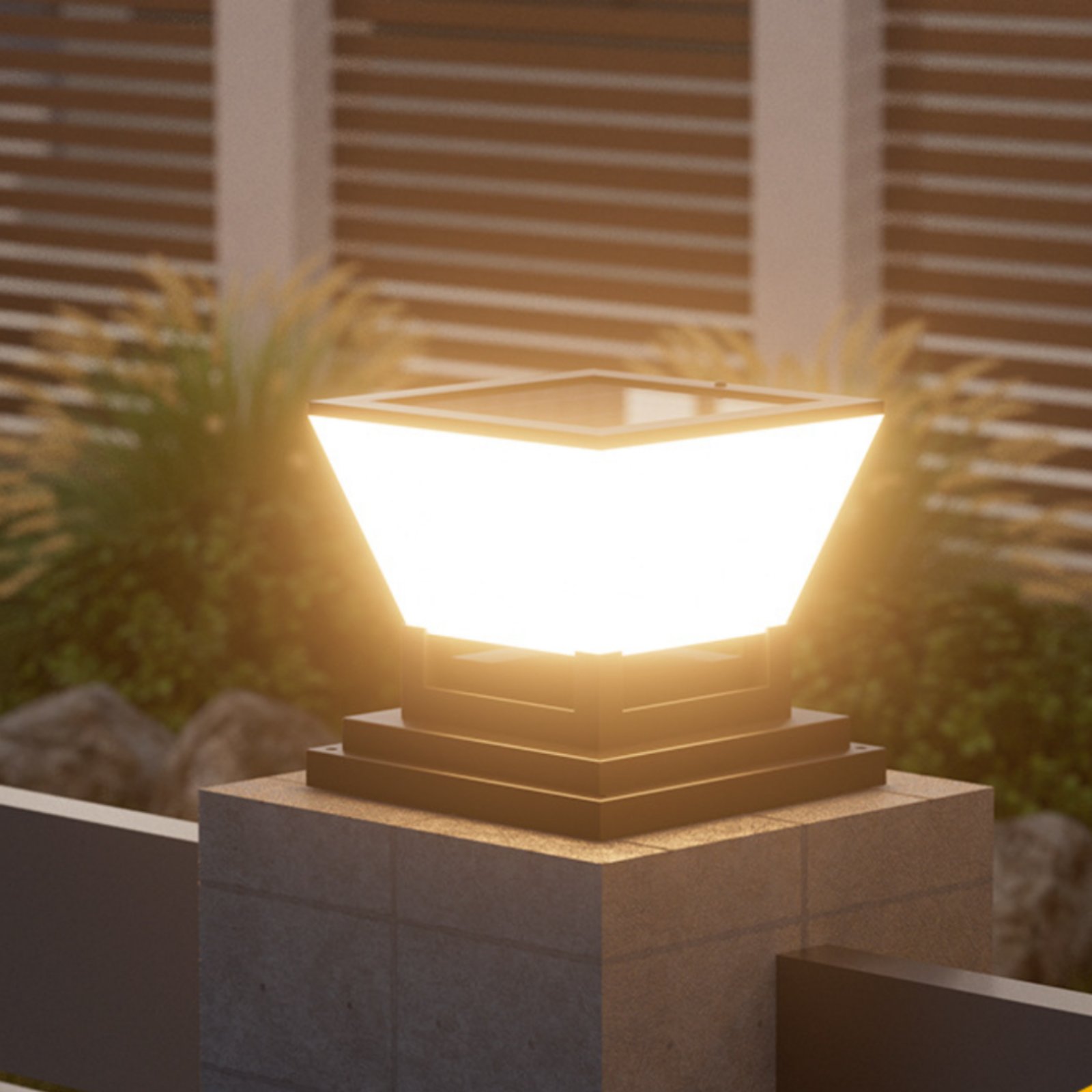 Lámpara Solar para Poste, Resi - Outdoor Lighting For Fence reseña y precio